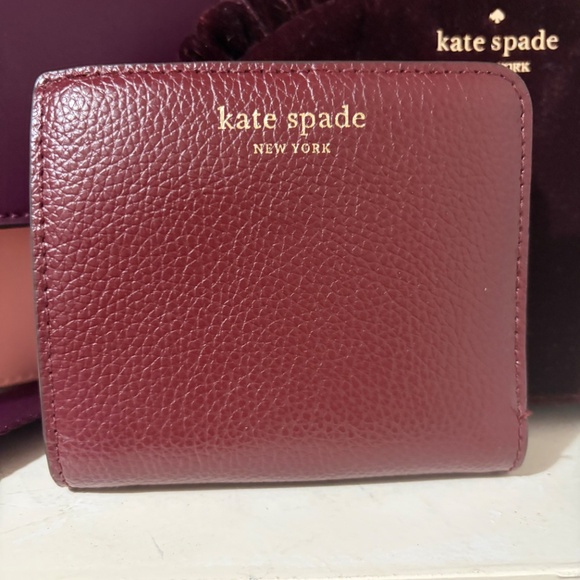 Kate Spade Small Eva L Zip Wallet Pebbled Leather - Picture 1 of 3